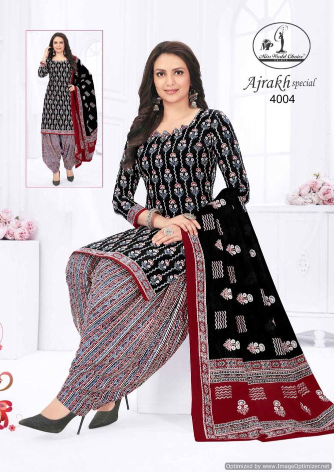 Ajrakh Vol 4 By Miss World Daily Wear Printed Cotton Dress Material Suppliers In India
